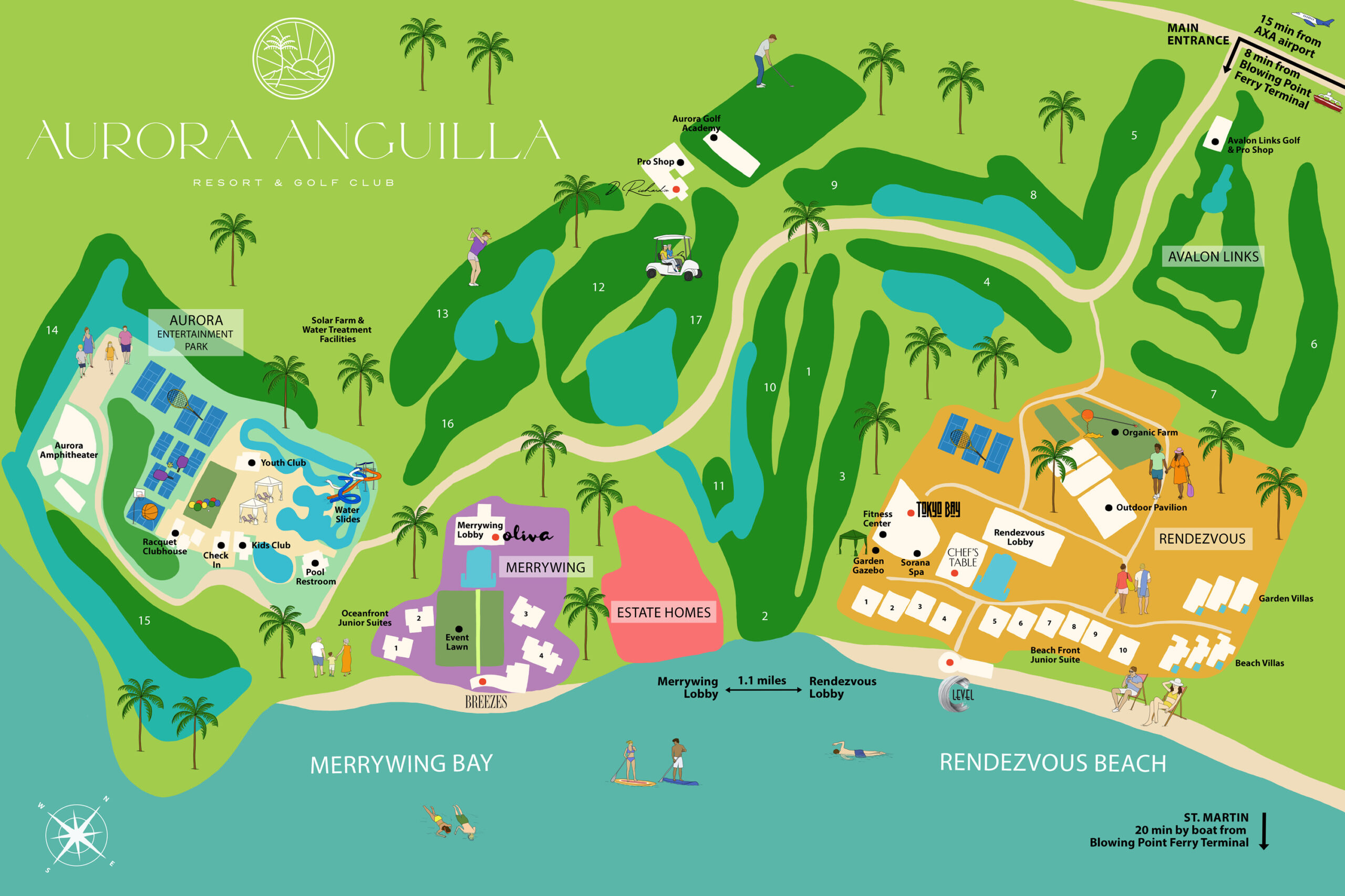 Aurora Anguilla Resort Map